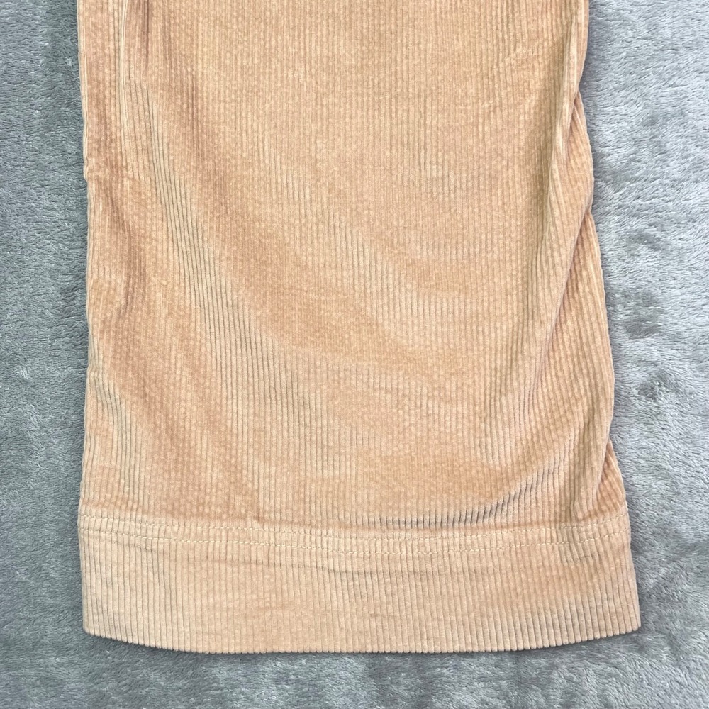 American Eagle Jeans Womens 00 Tan Corduroy Super High Rise Wide Leg Baggy Cargo - Picture 15 of 16